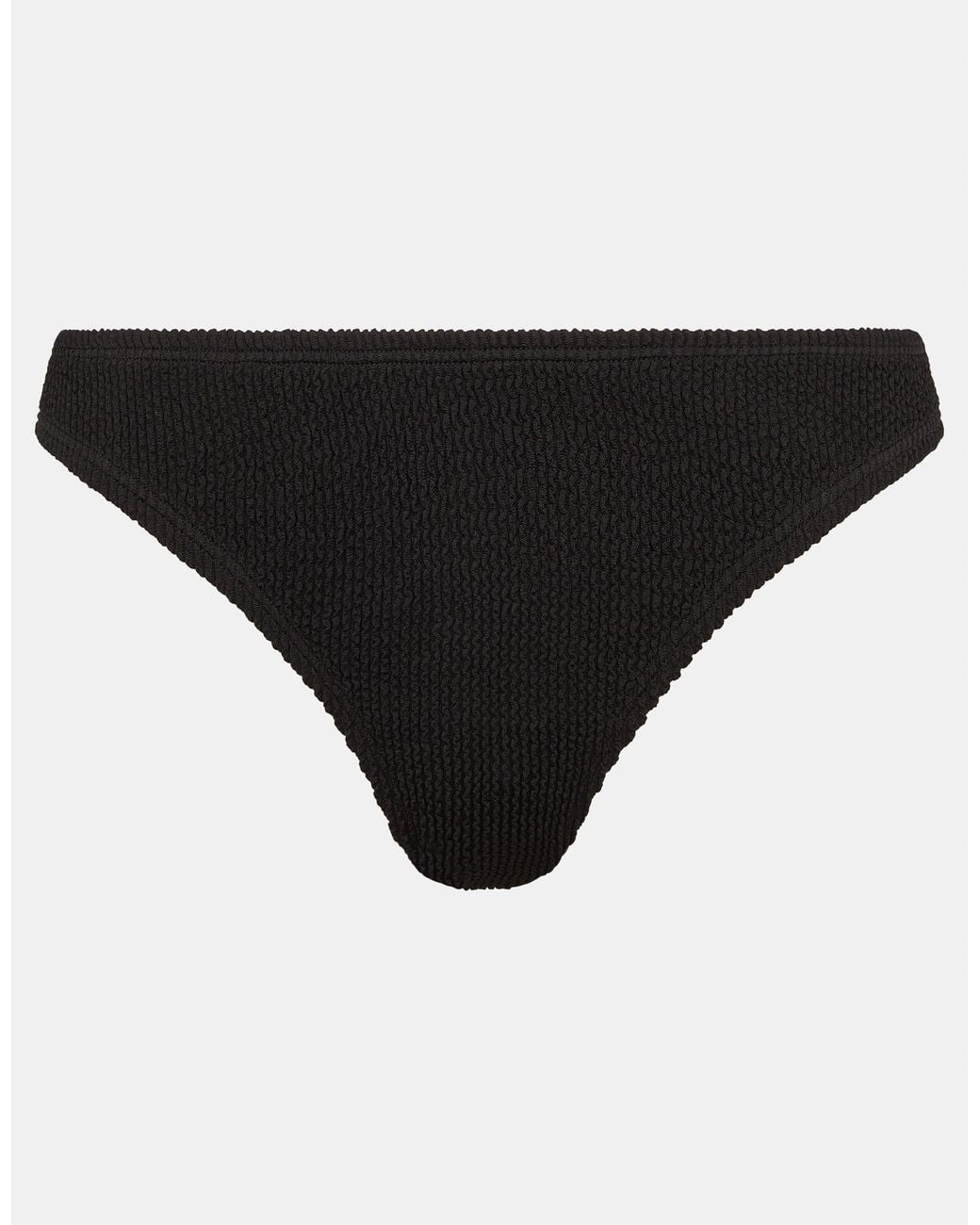 Accessorize Black Crinkle Textured Bikini Bottoms