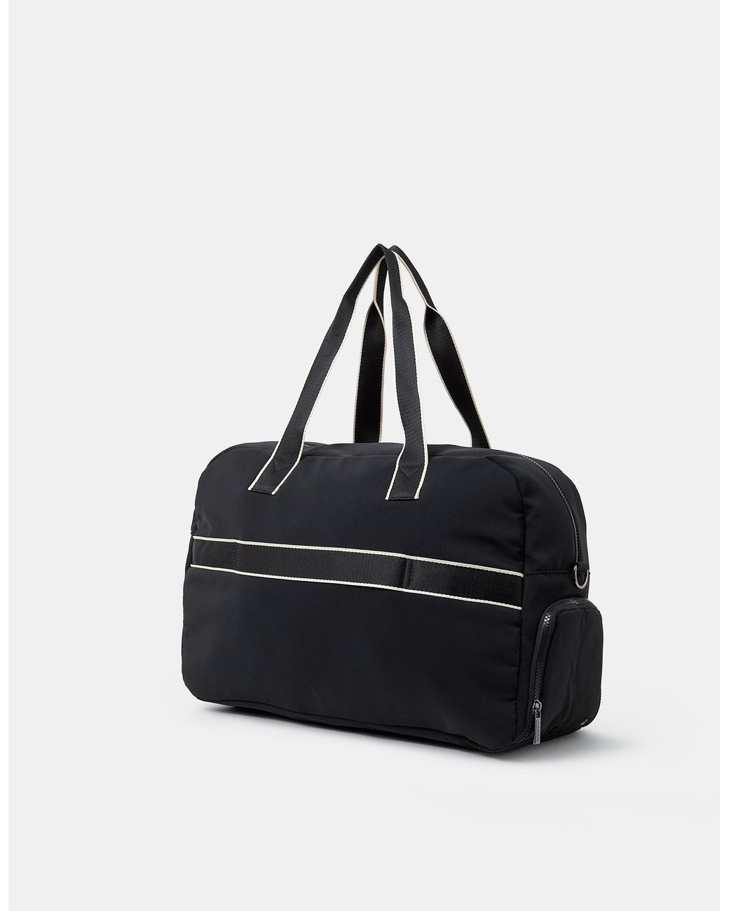 Accessorize Black Large Nylon Weekend Bag