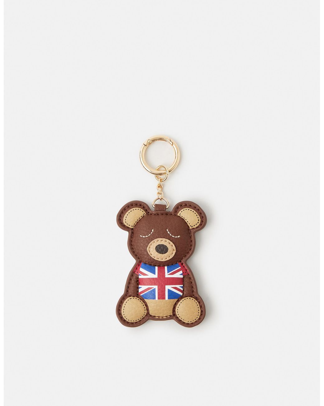 Accessorize White Union Jack Teddy Bag Charm