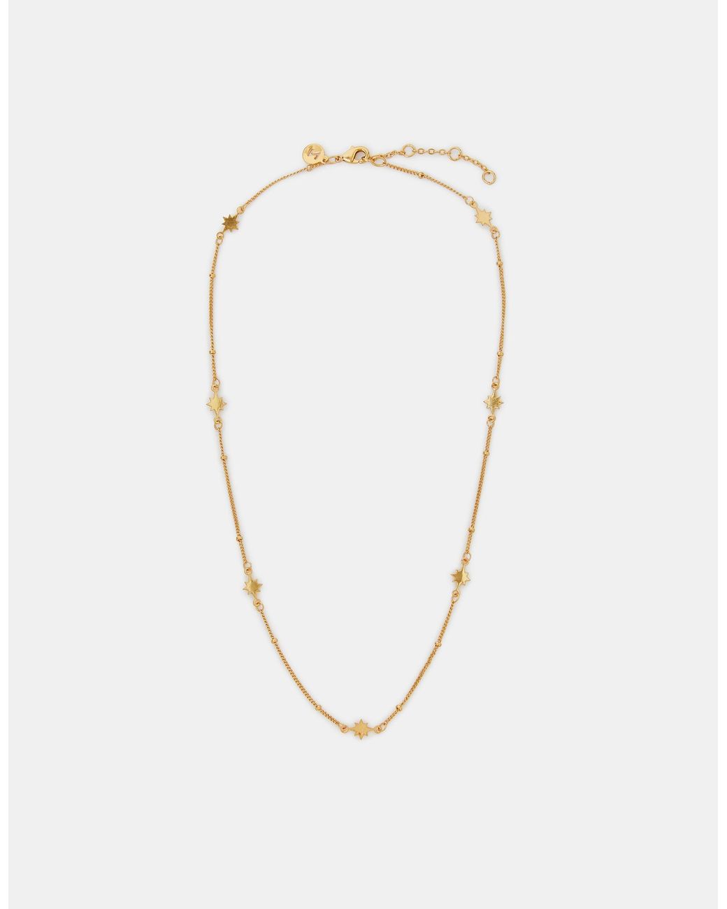 Accessorize Metallic 14Ct-Plated Star Station Necklace