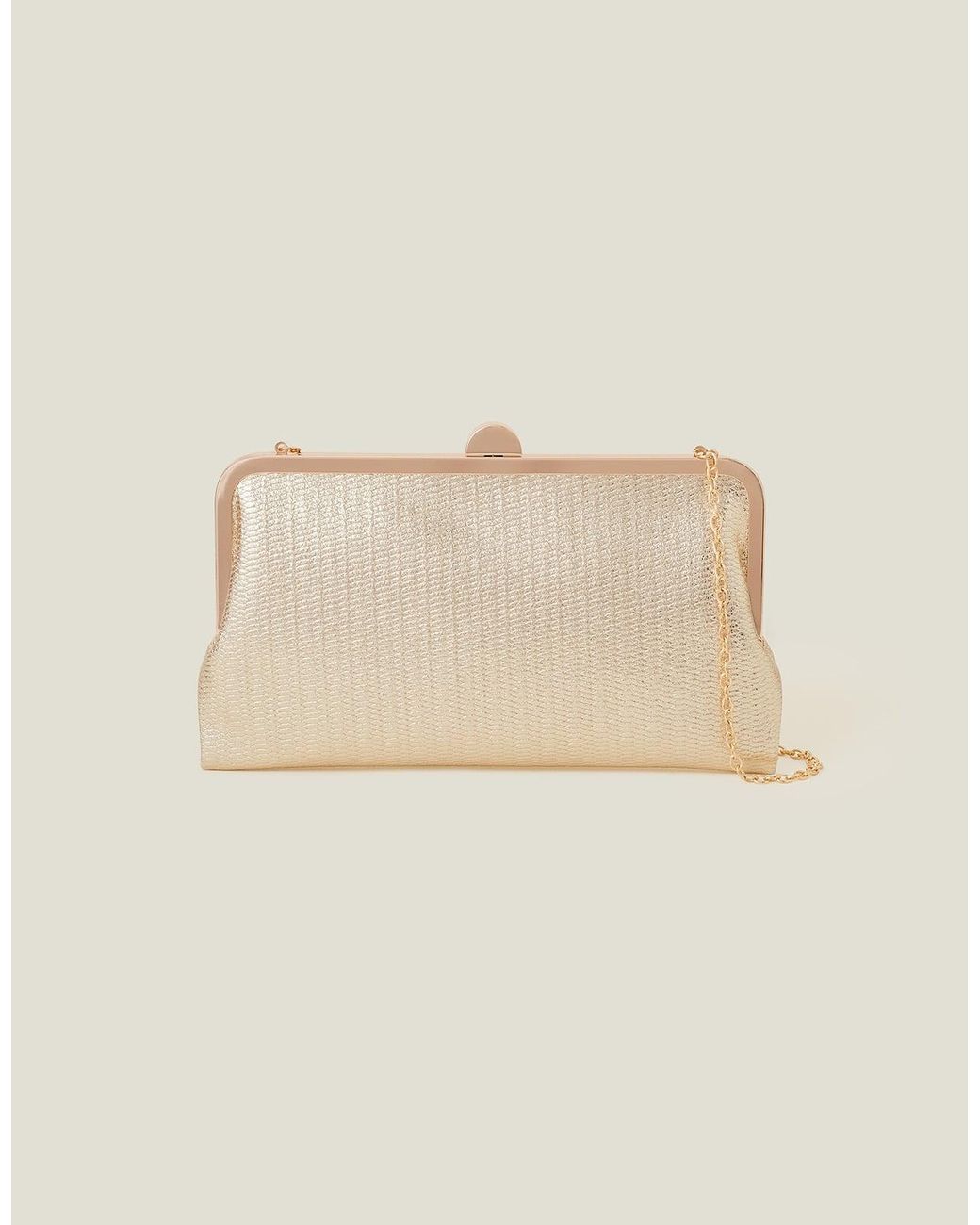 Accessorize Metallic Clutch Bag