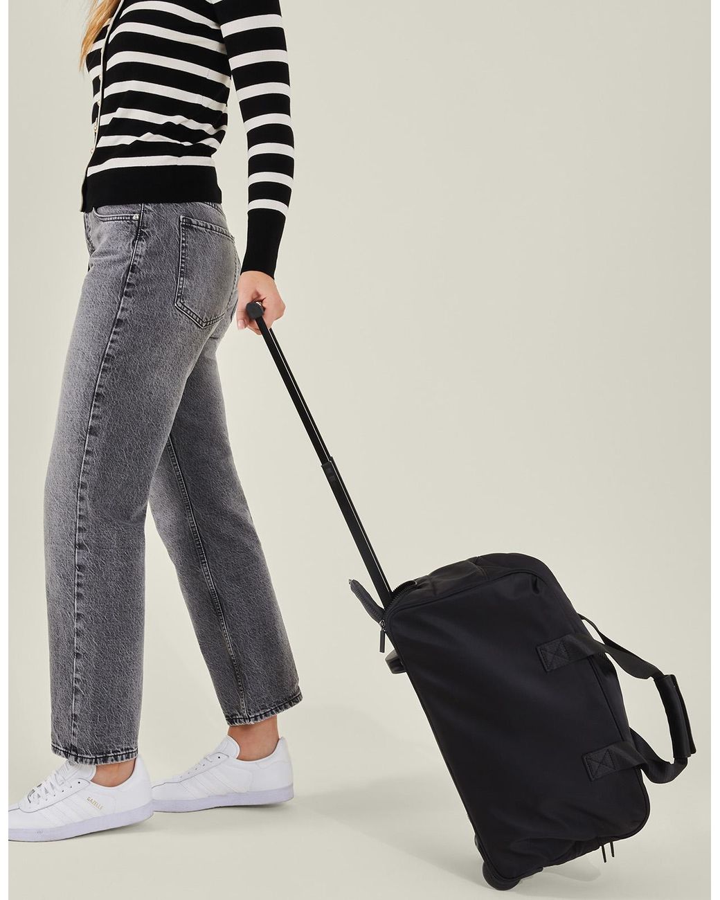 Accessorize Black Wheeled Weekend Bag