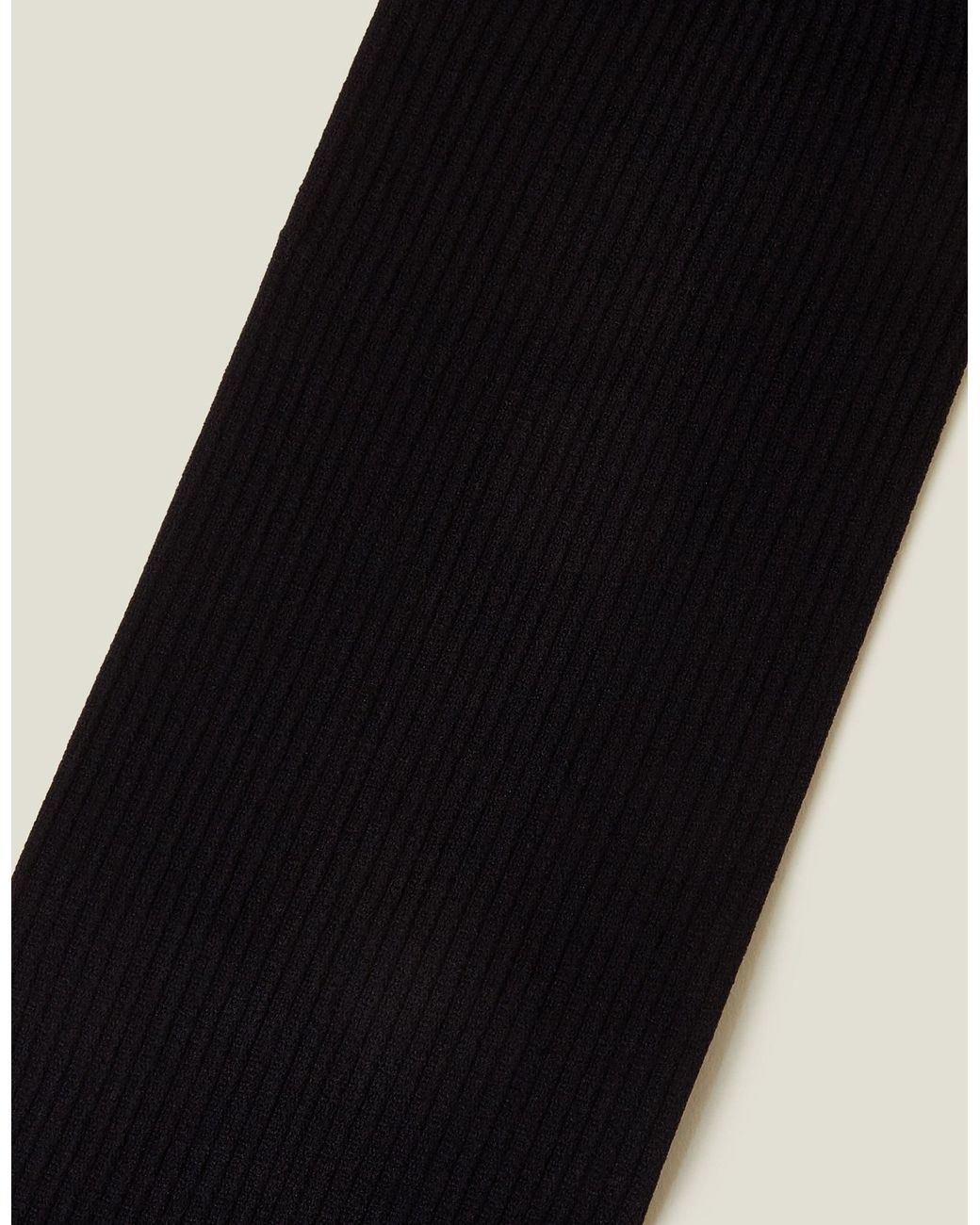 Accessorize Black Regular Ribbed Tights
