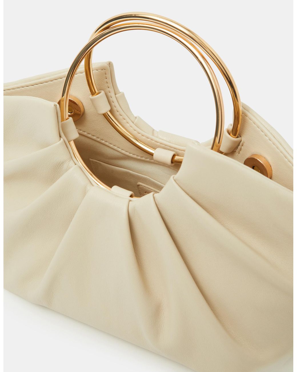 Accessorize Natural Ruched Ring Handheld Bag