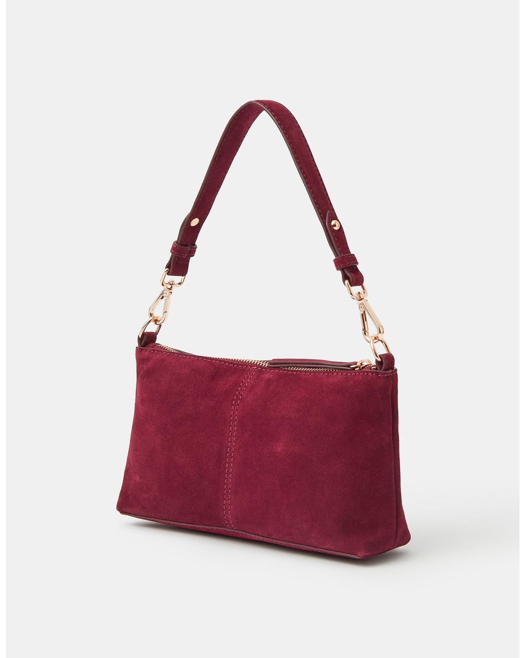 Accessorize Purple Leather Crossbody Handbag