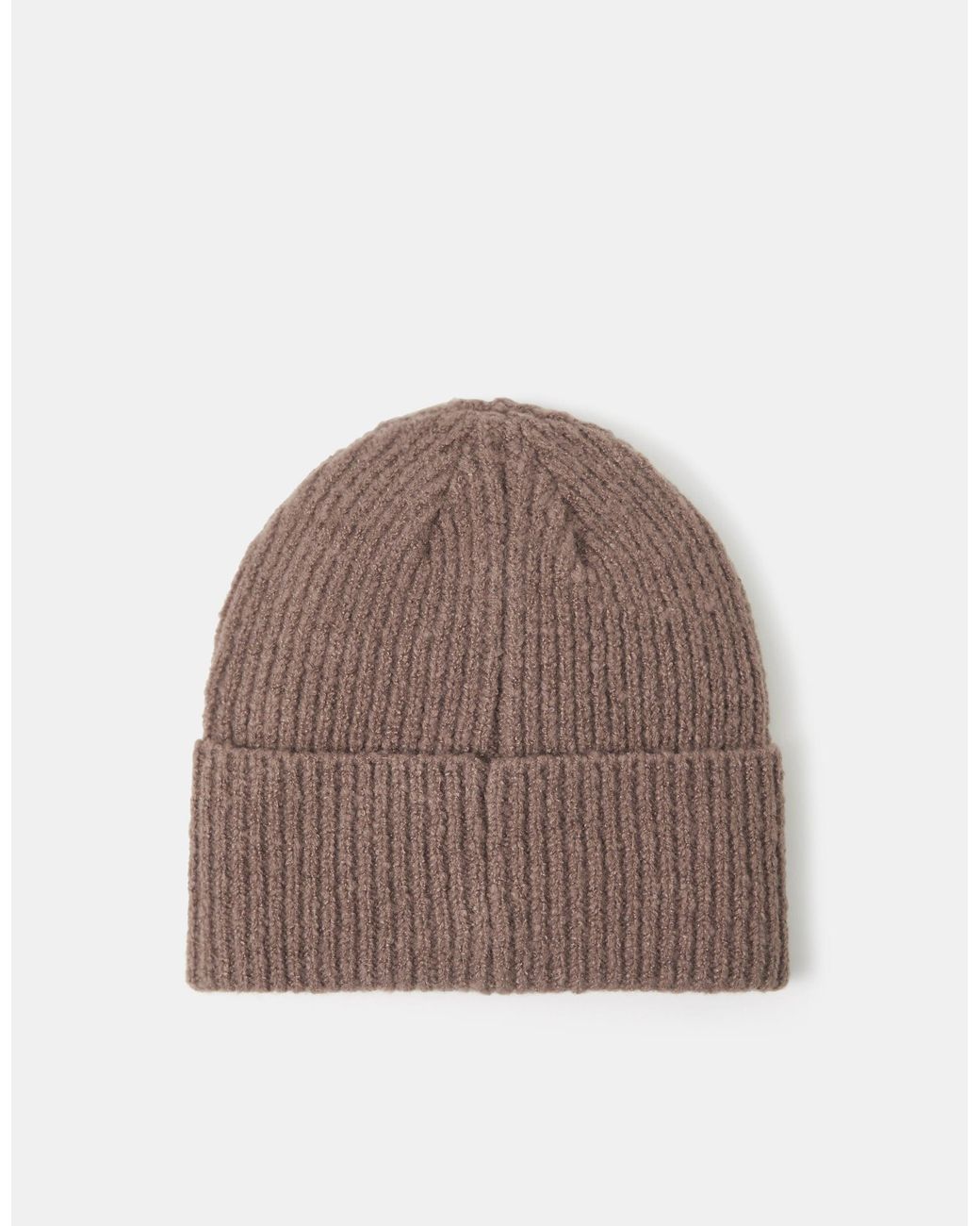 Accessorize Brown Heart Embroidered Beanie Hat