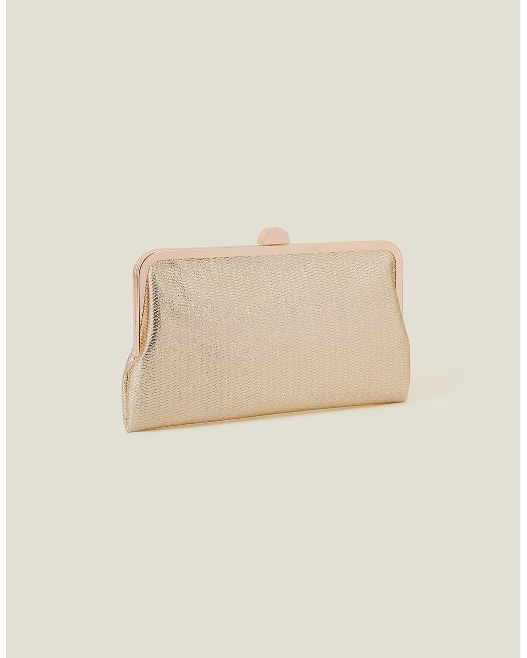 Accessorize Metallic Clutch Bag