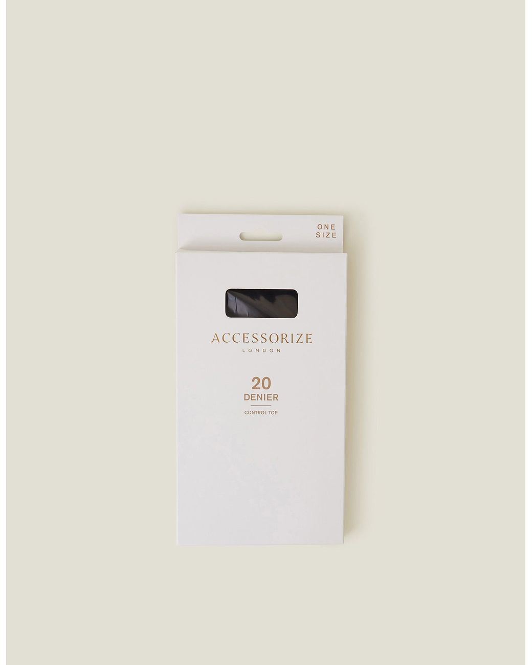 Accessorize Natural Regular Cotton 20 Denier Control Top Tights