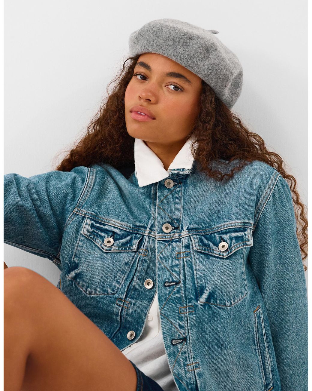 Accessorize Gray Wool Beret