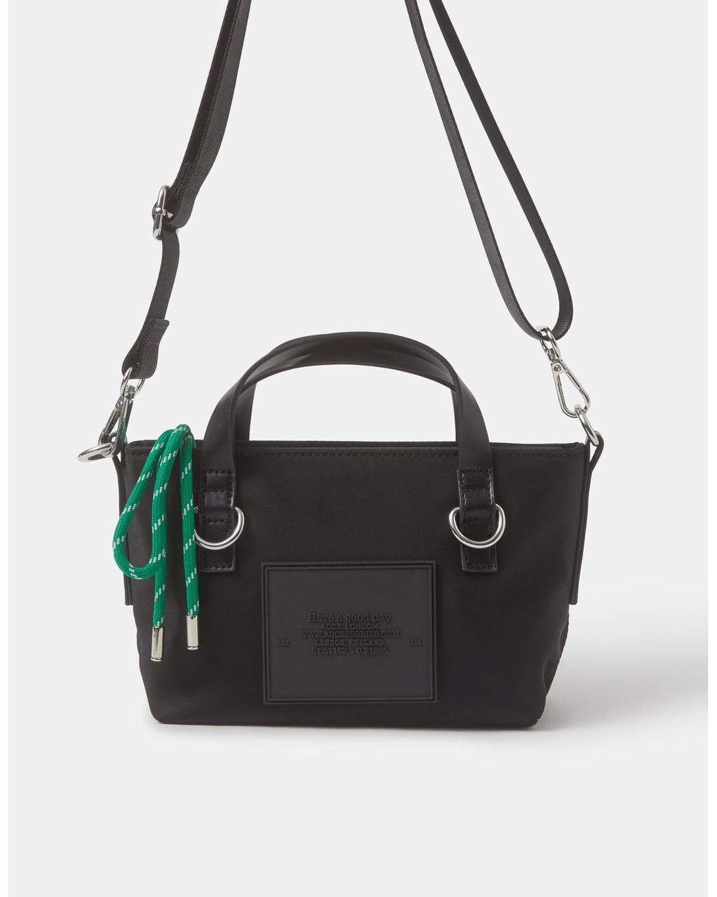 Accessorize Red Mini Nylon Handheld Bag