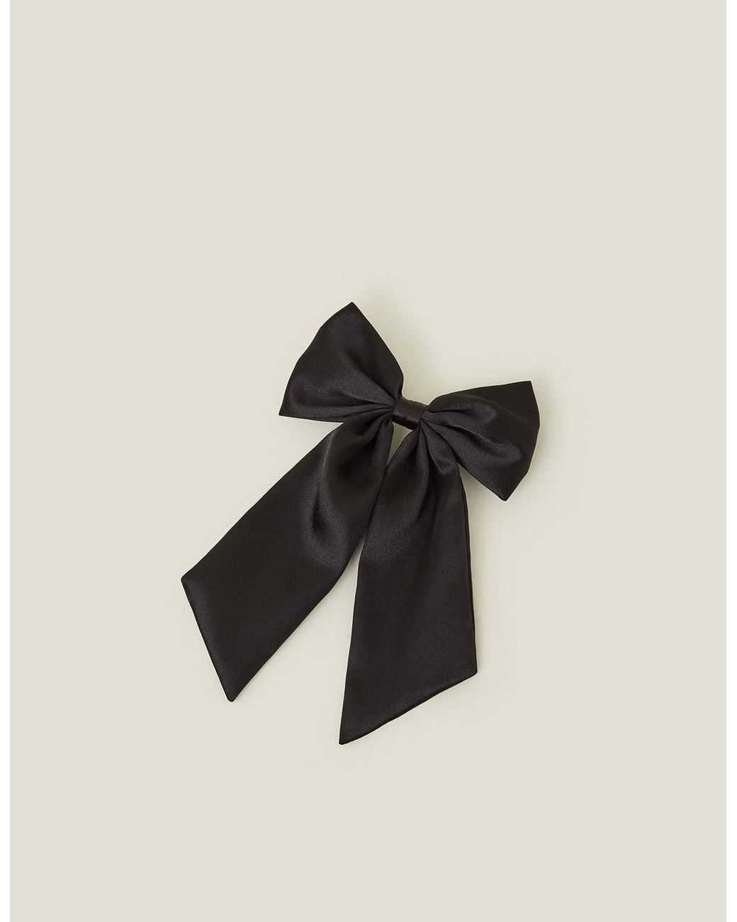 Accessorize Black Satin Hair Bow