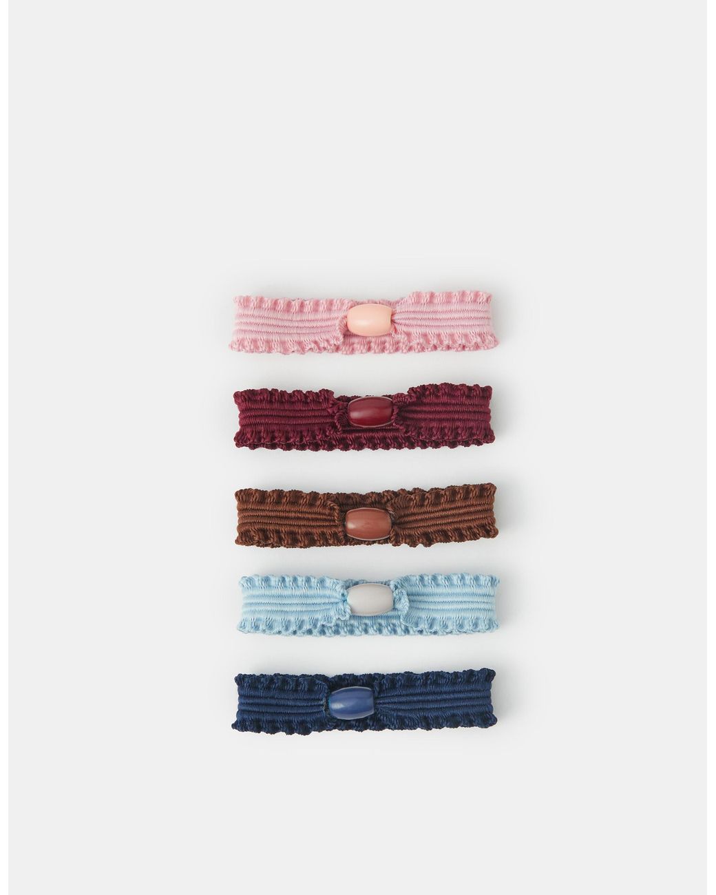 Accessorize Blue 5-Pack Ruffle Hair Bands