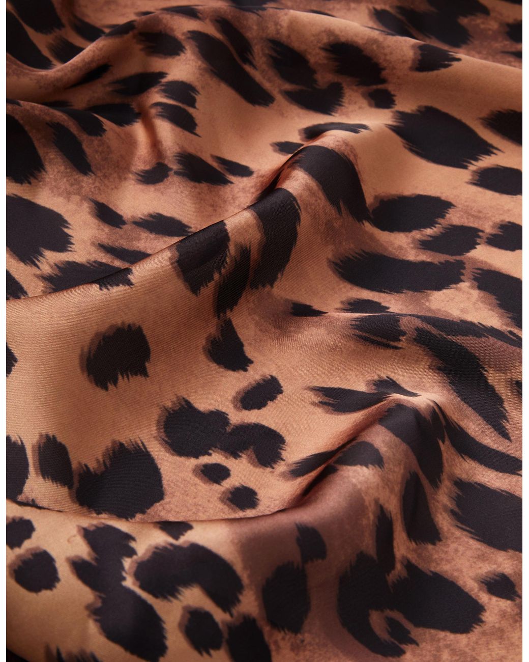 Accessorize Metallic Leopard Print Square Satin Scarf