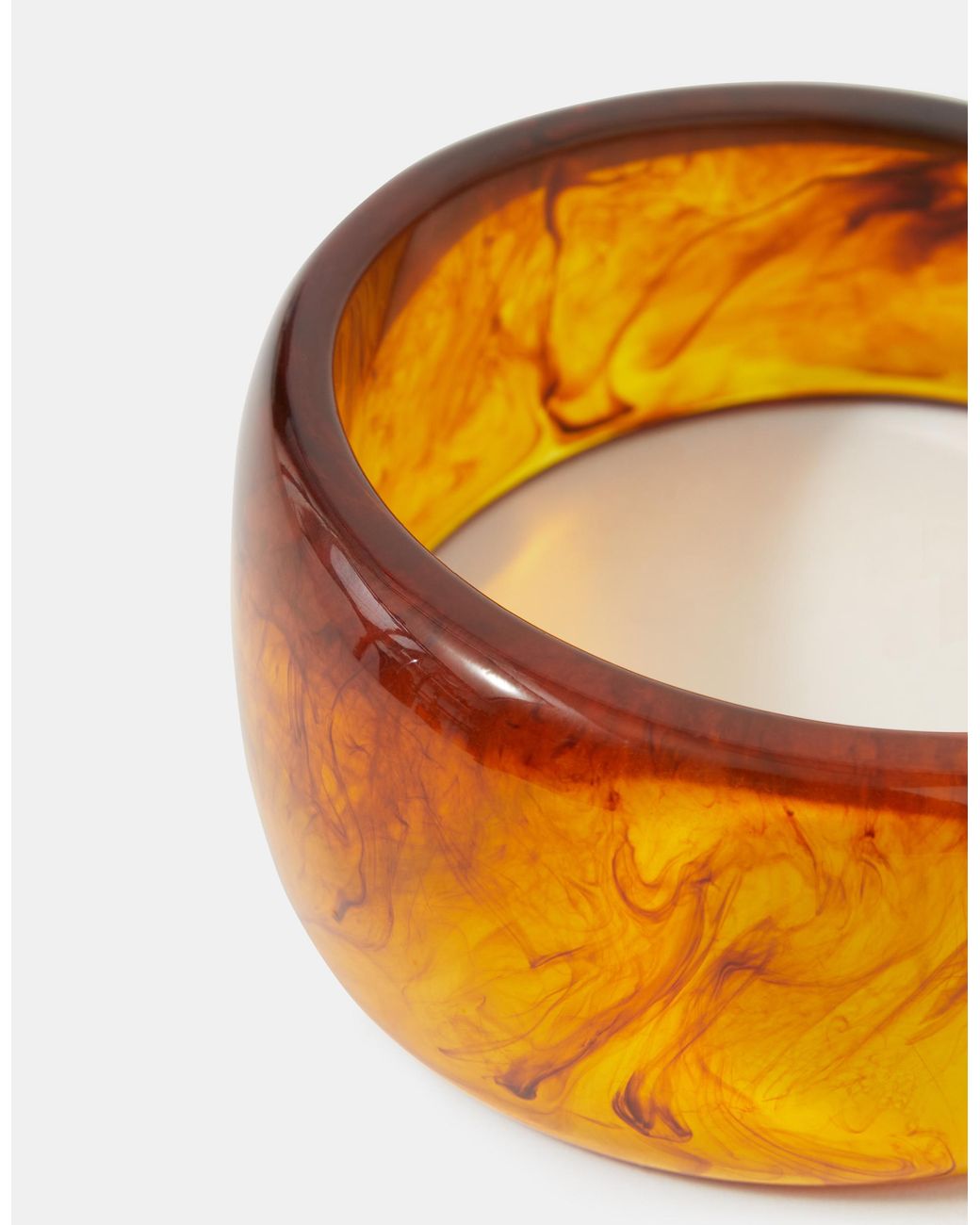 Accessorize Orange Chunky Resin Bangle