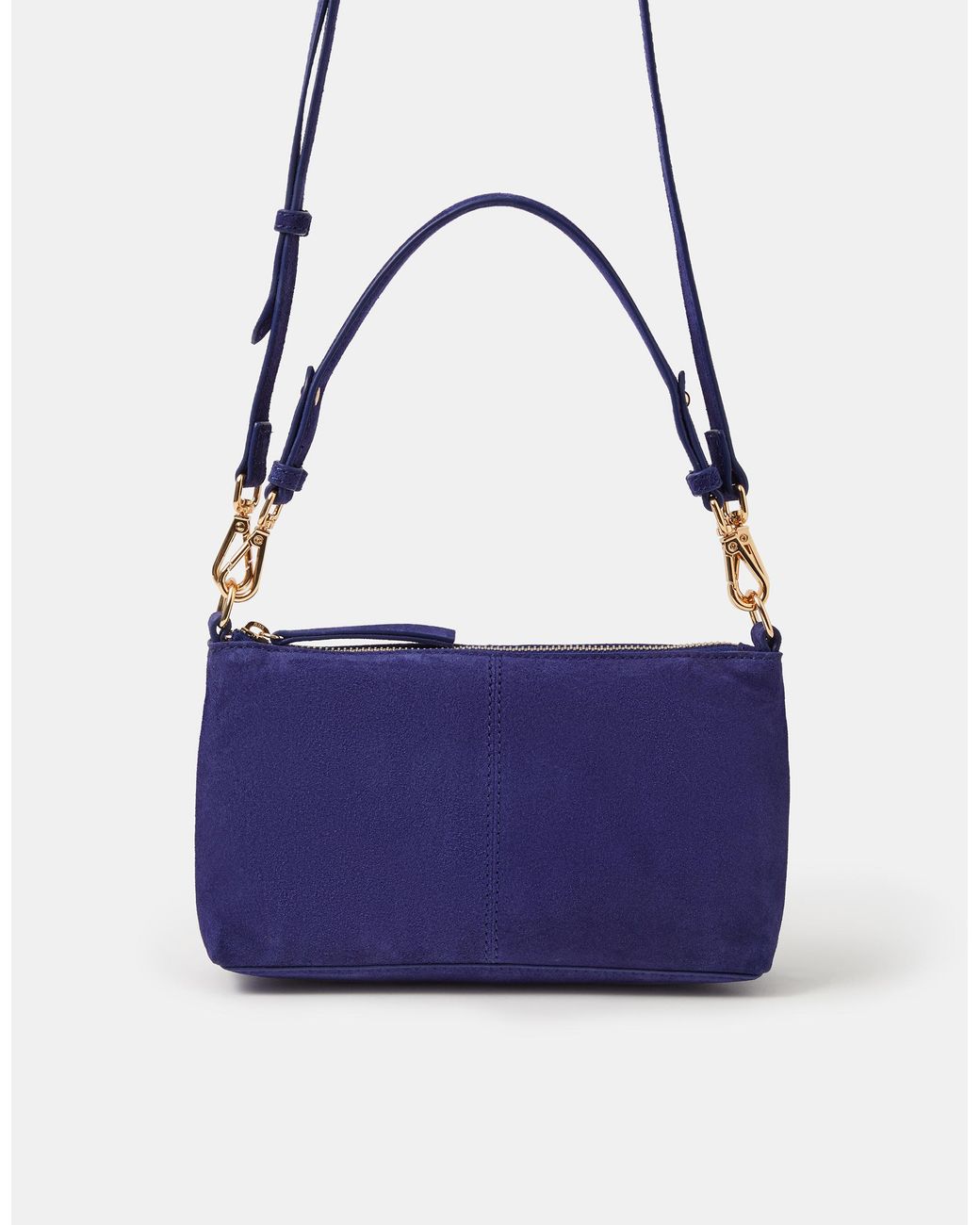 Accessorize Blue Leather Crossbody Handbag
