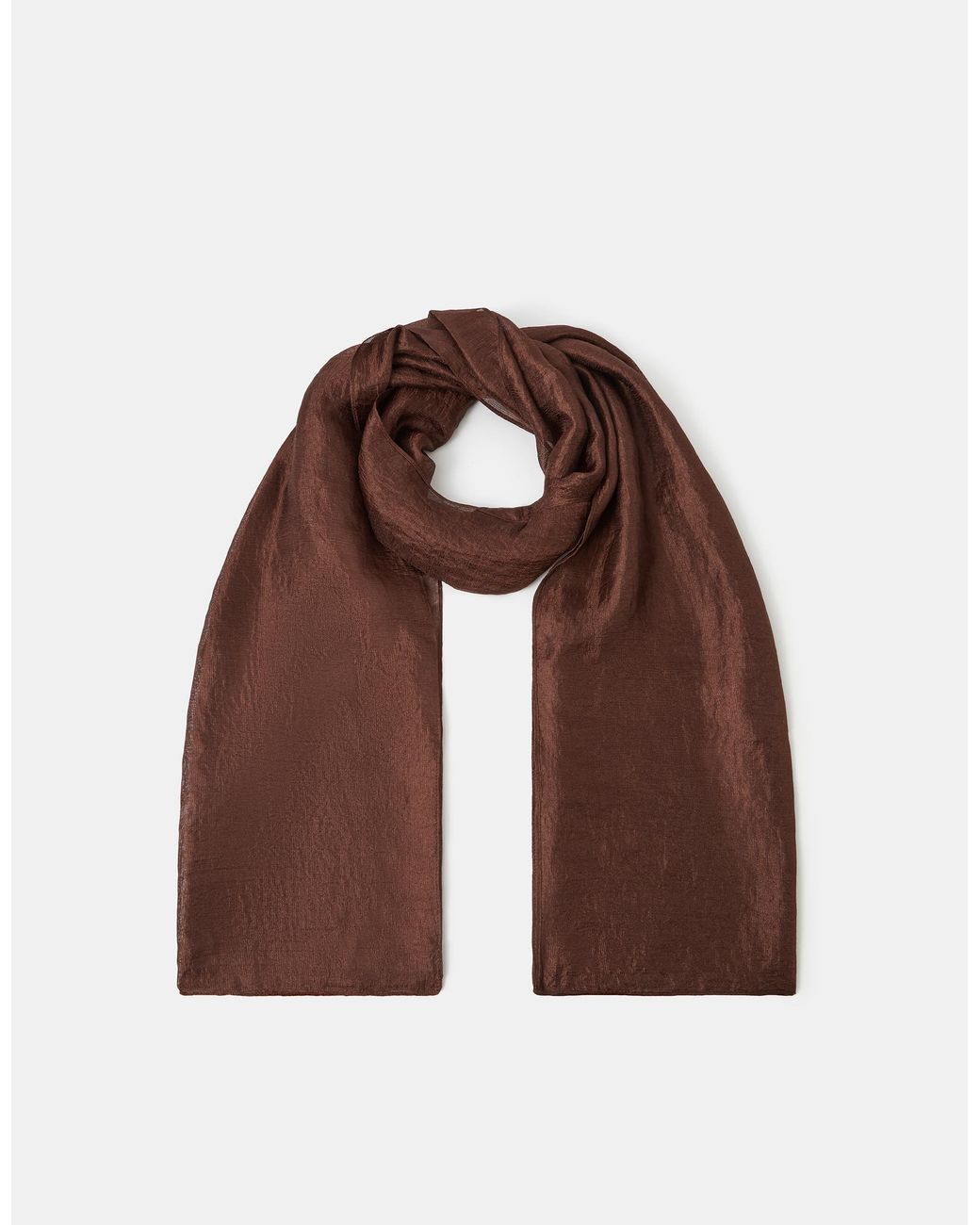 Accessorize Brown Lightweight Shimmer Scarf