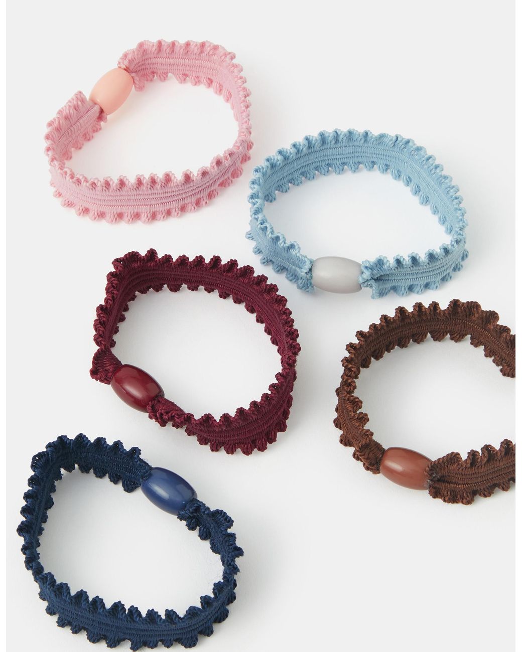 Accessorize Blue 5-Pack Ruffle Hair Bands