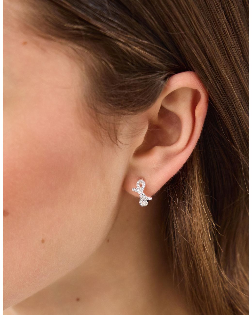 Accessorize White 5-Pack Bow Stud & Hoop Earrings