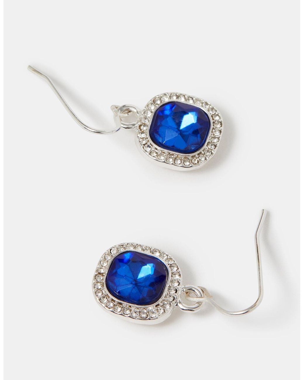Accessorize Blue Mini Gemstone Drop Earrings