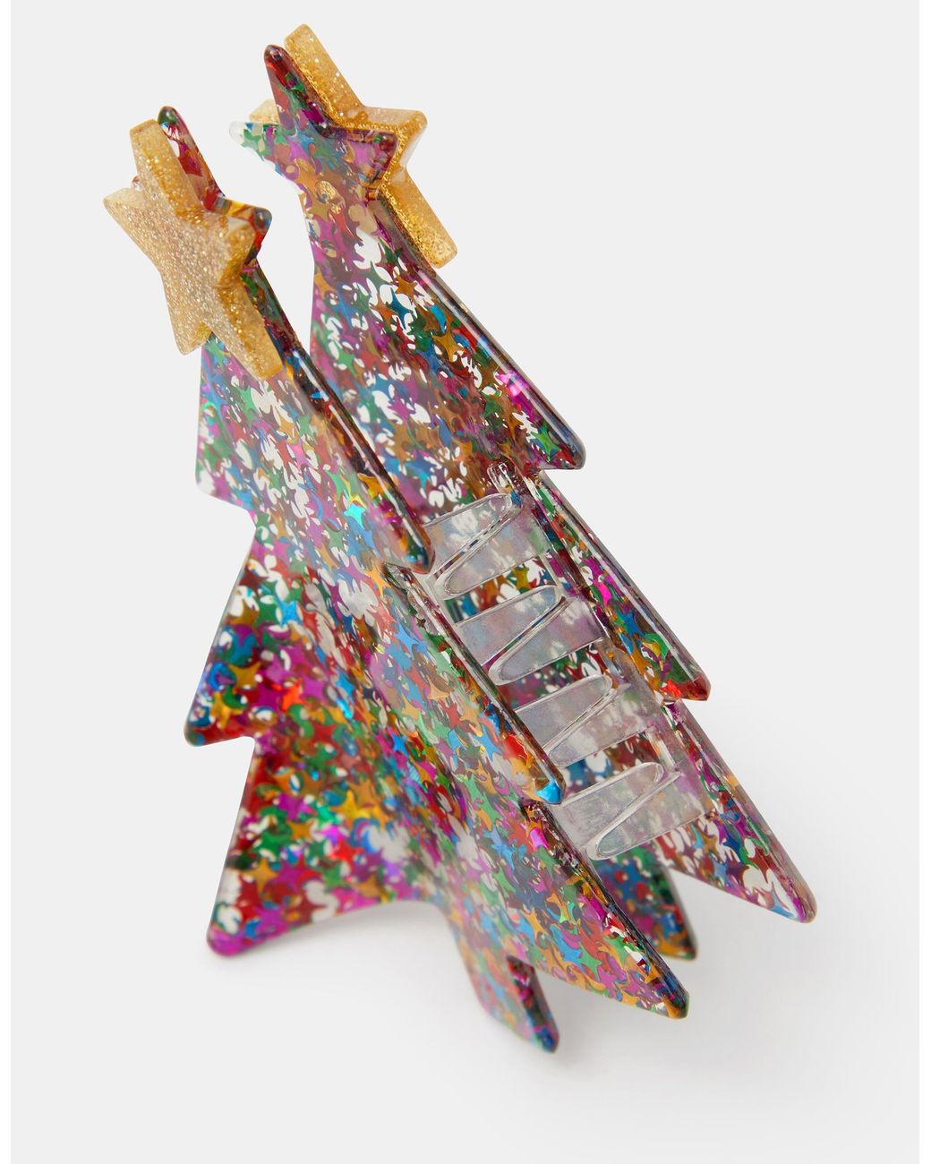 Accessorize Red Christmas Tree Claw Clip