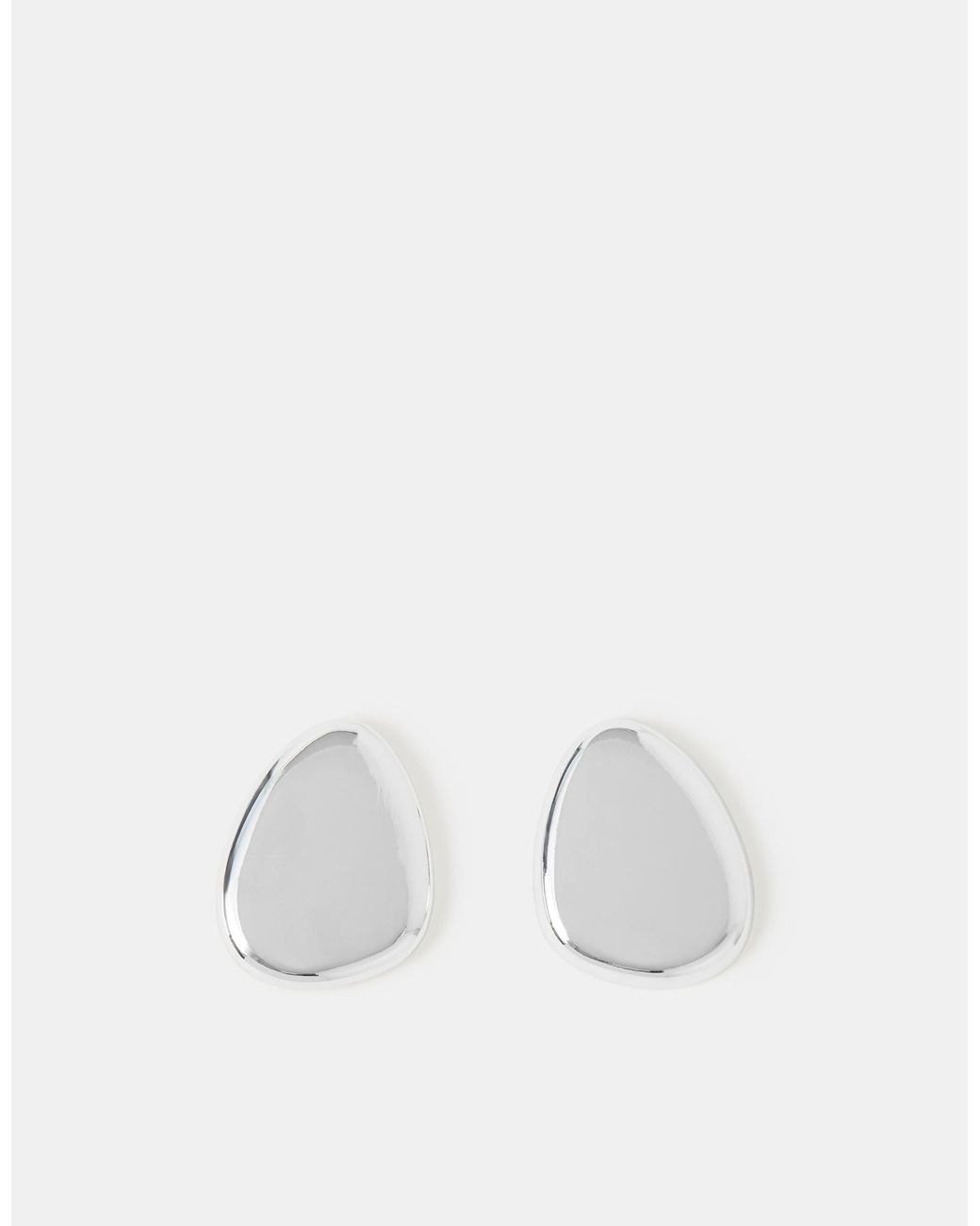 Accessorize White Sculptural Stud Earrings