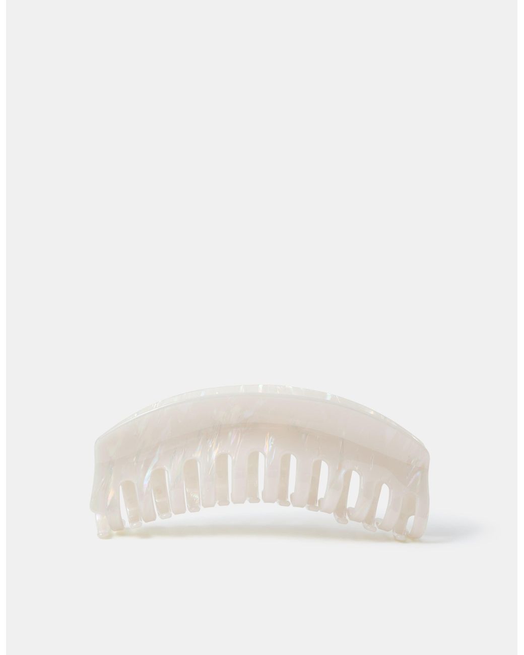Accessorize Natural Curved Pearl Claw Clip