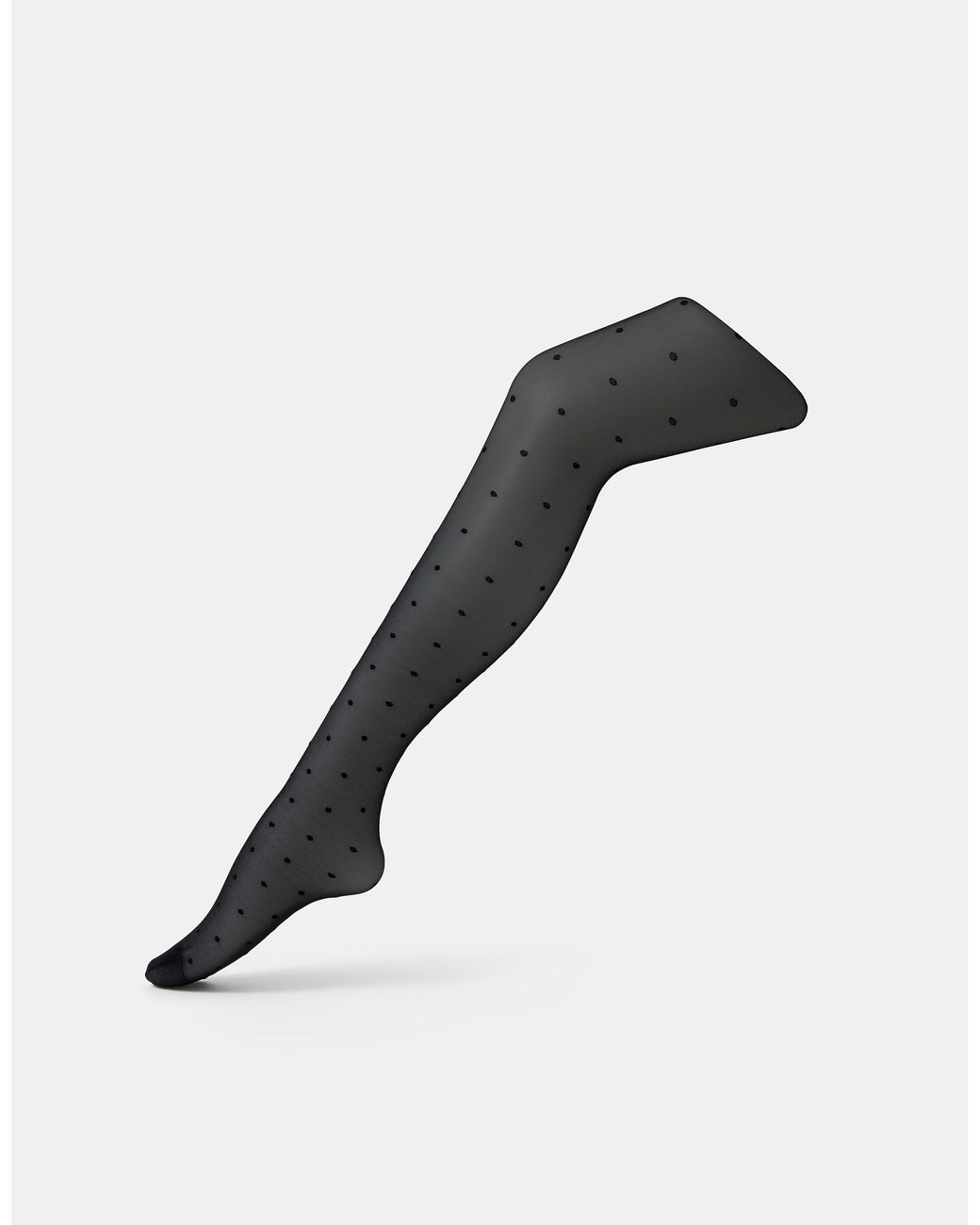 Accessorize Black Cotton Pinspot Tights