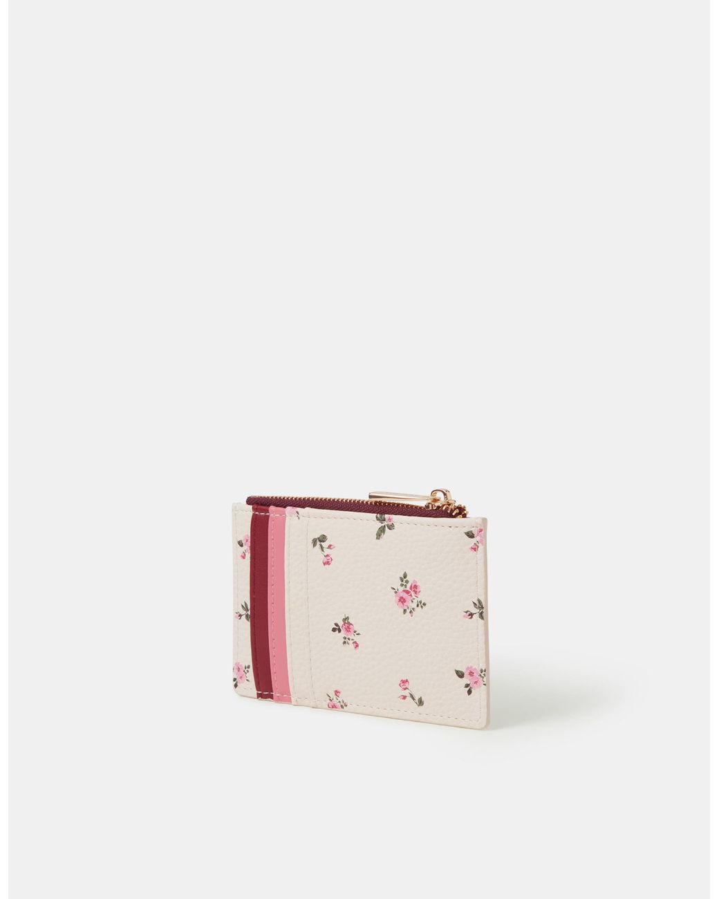 Accessorize Natural Floral Print Card Holder