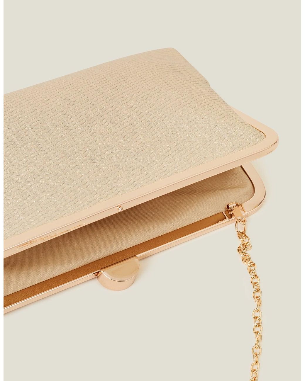 Accessorize Metallic Clutch Bag