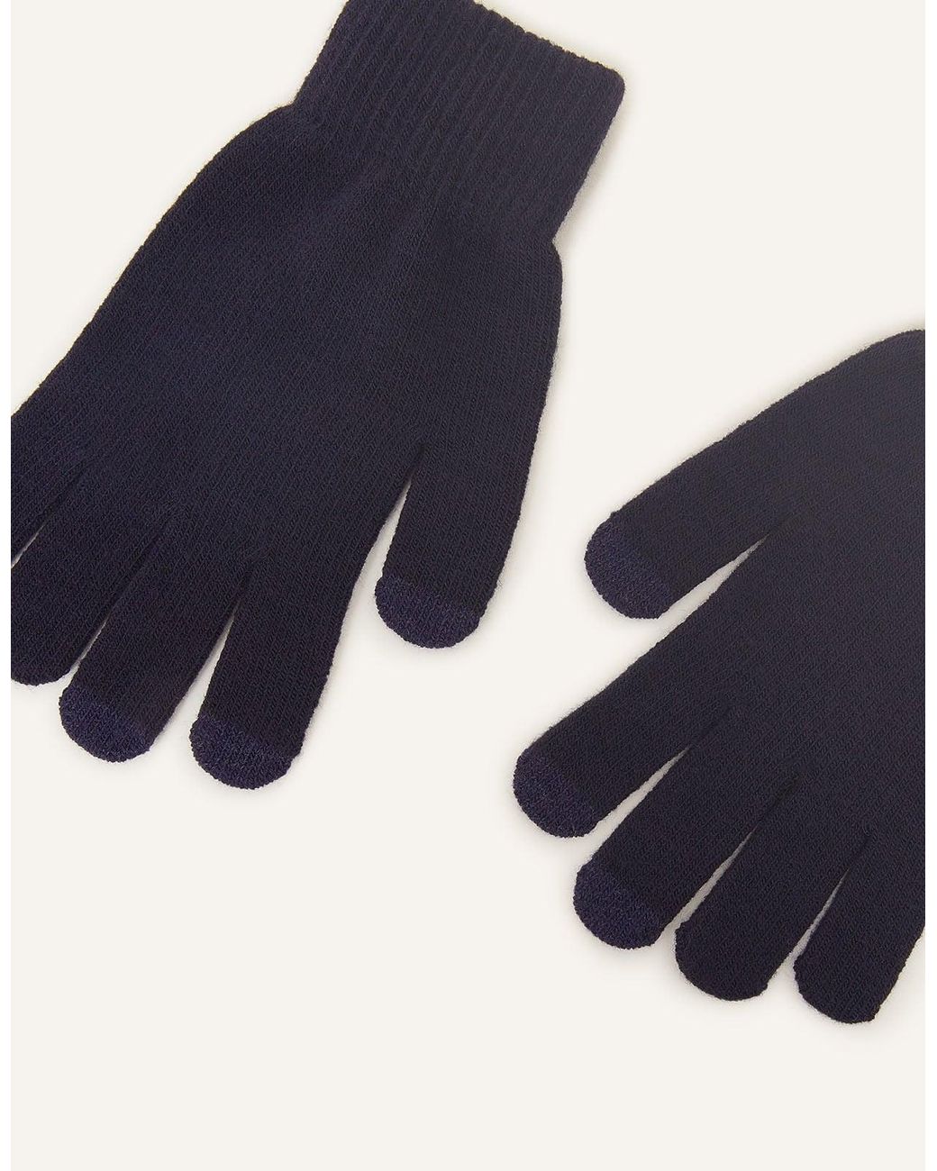Accessorize Blue Super Stretch Touch Screen Gloves