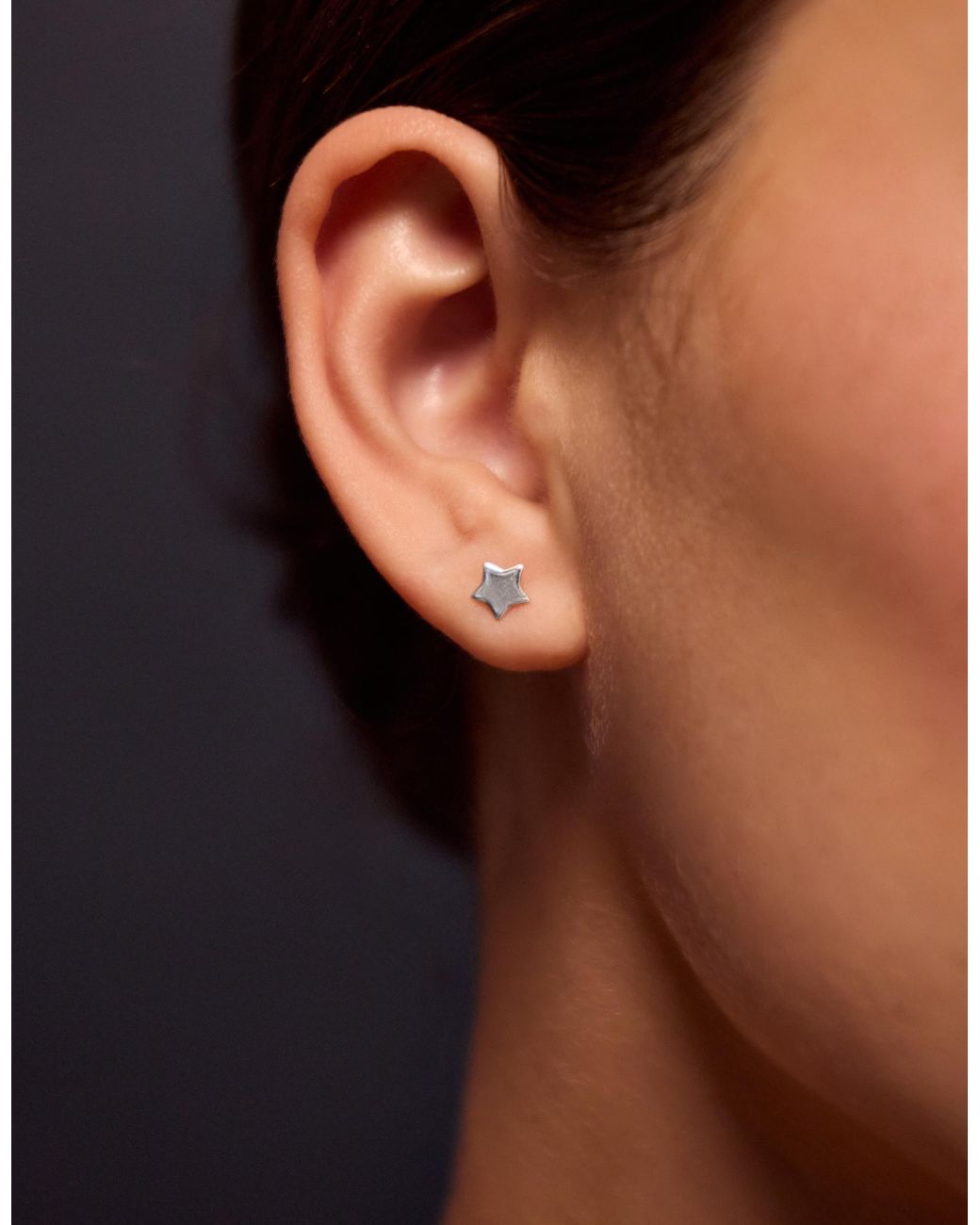 Accessorize White Sterling Star Stud Earrings