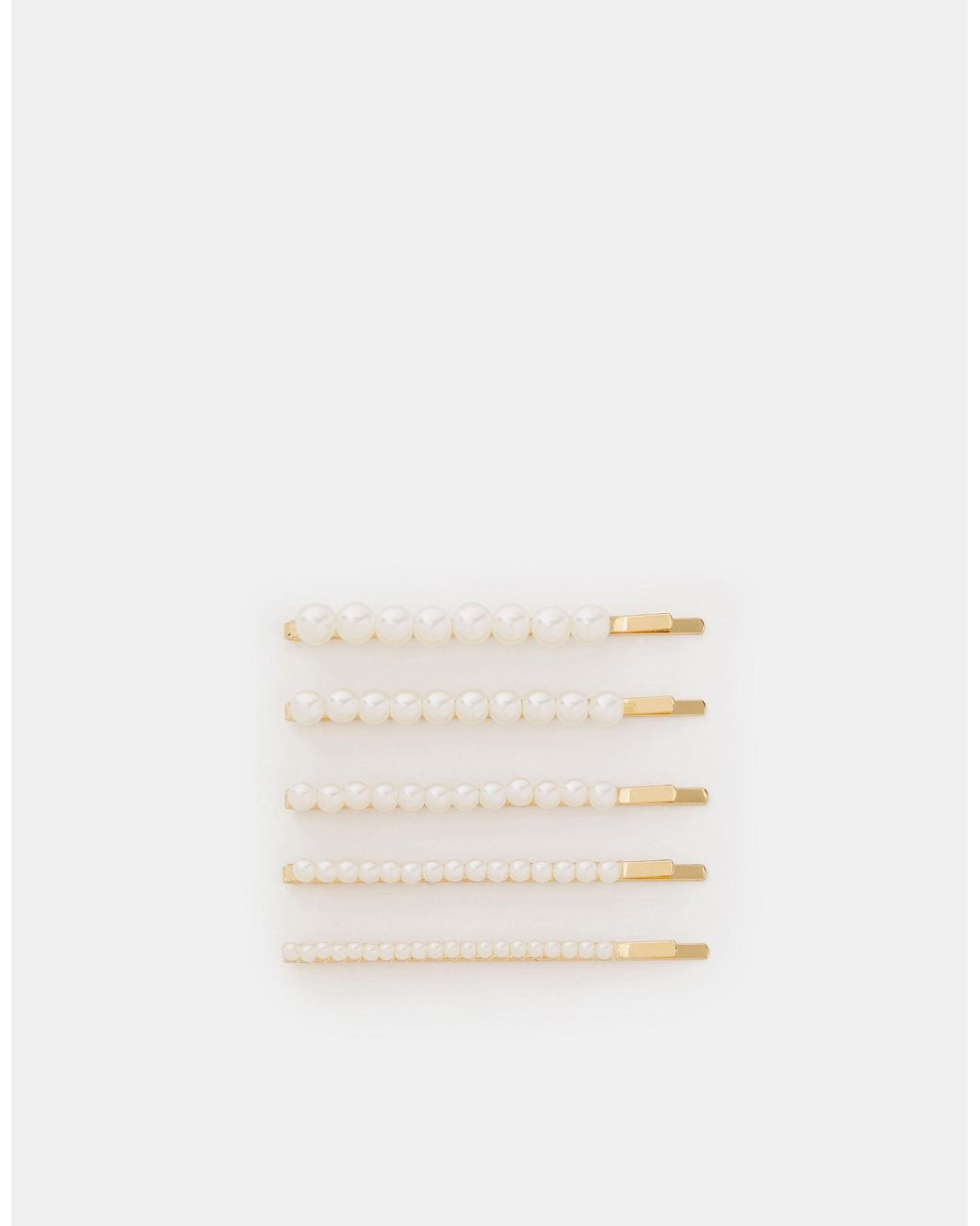 Accessorize Natural 5-Pack Pearl Hair Slides