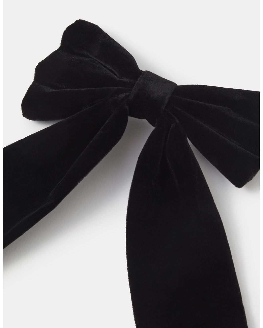 Accessorize Black Velvet Bow Hair Clip