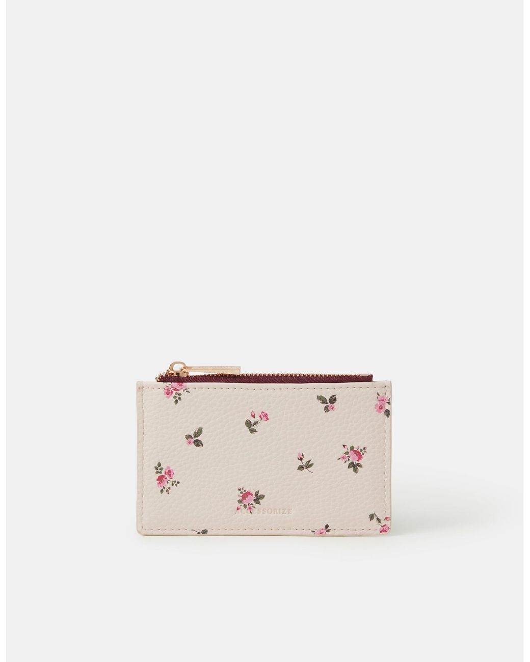 Accessorize Natural Floral Print Card Holder