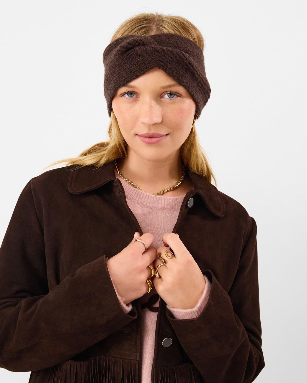 Accessorize Brown Soft Knit Bando Headband