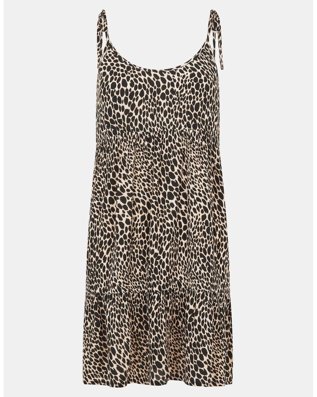 Accessorize Black Leopard Print Mini Dress