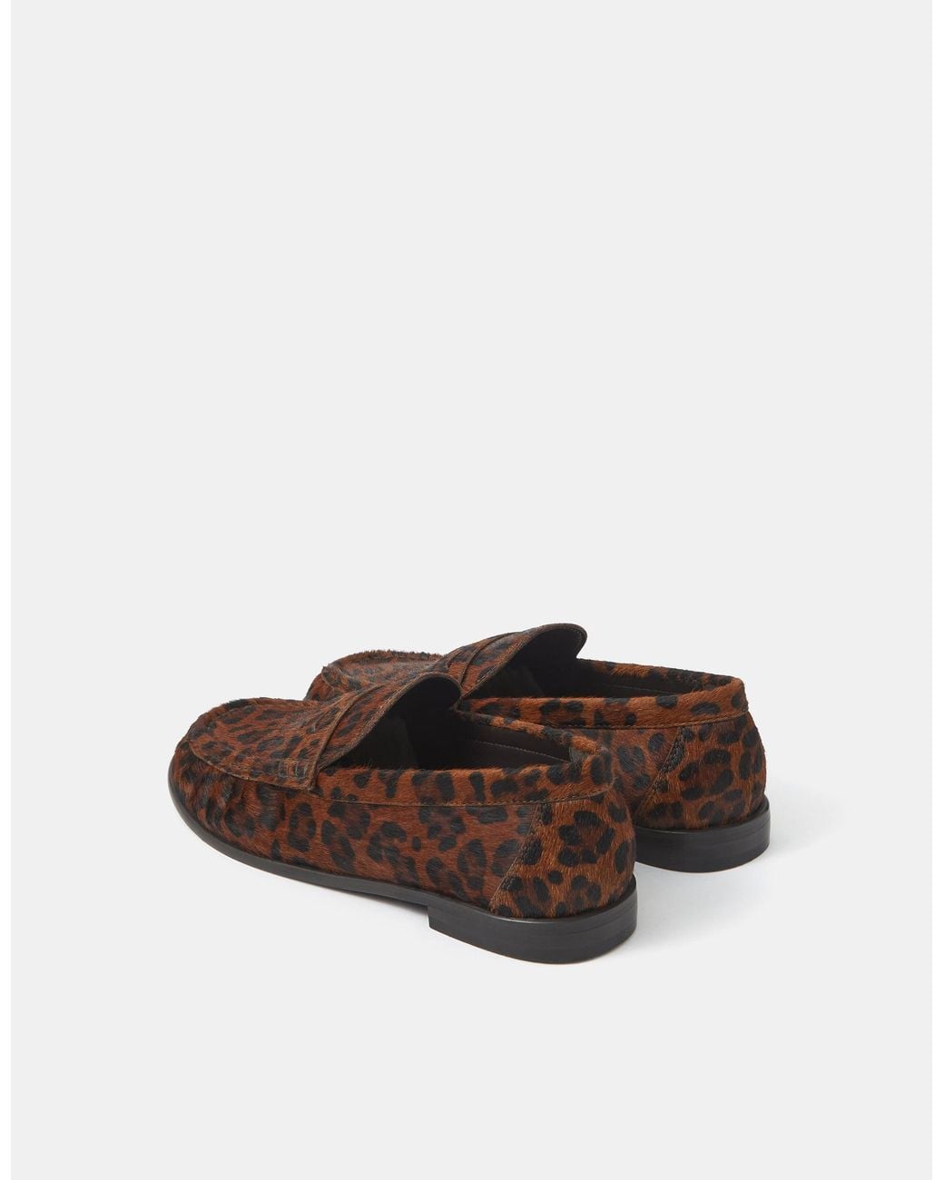 Accessorize Brown Print Leather Loafers