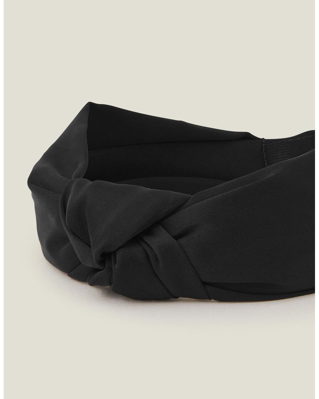 Accessorize Black Fabric Knot Headband