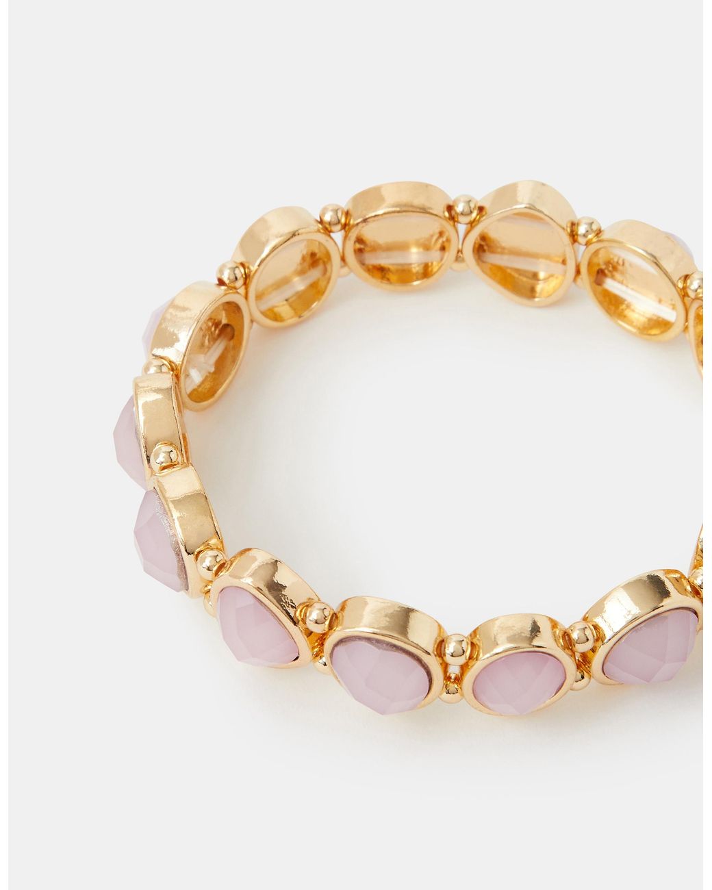 Accessorize Metallic Gem Stretch Bracelet