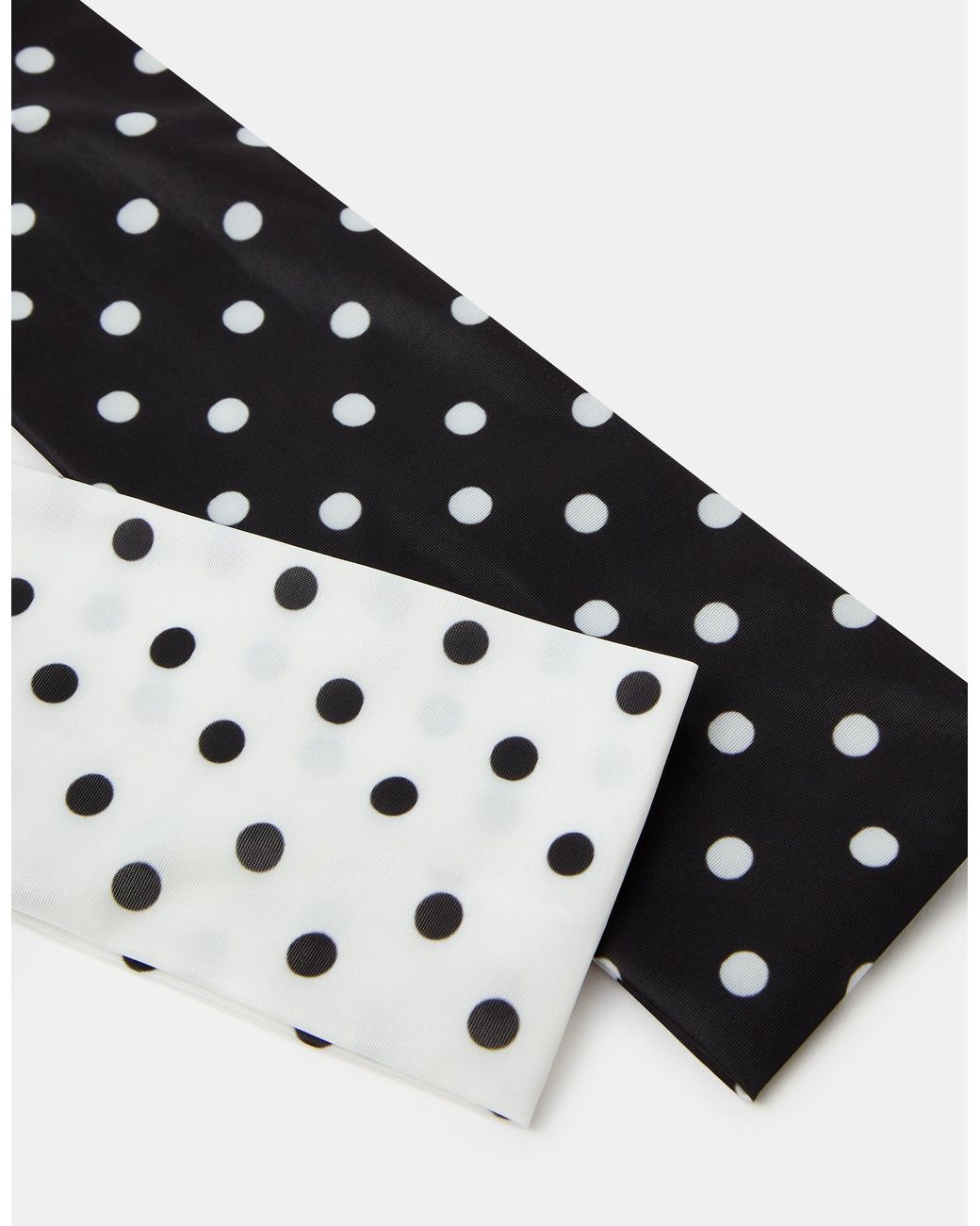 Accessorize White 2-Pack Polka Dot Bando Headbands