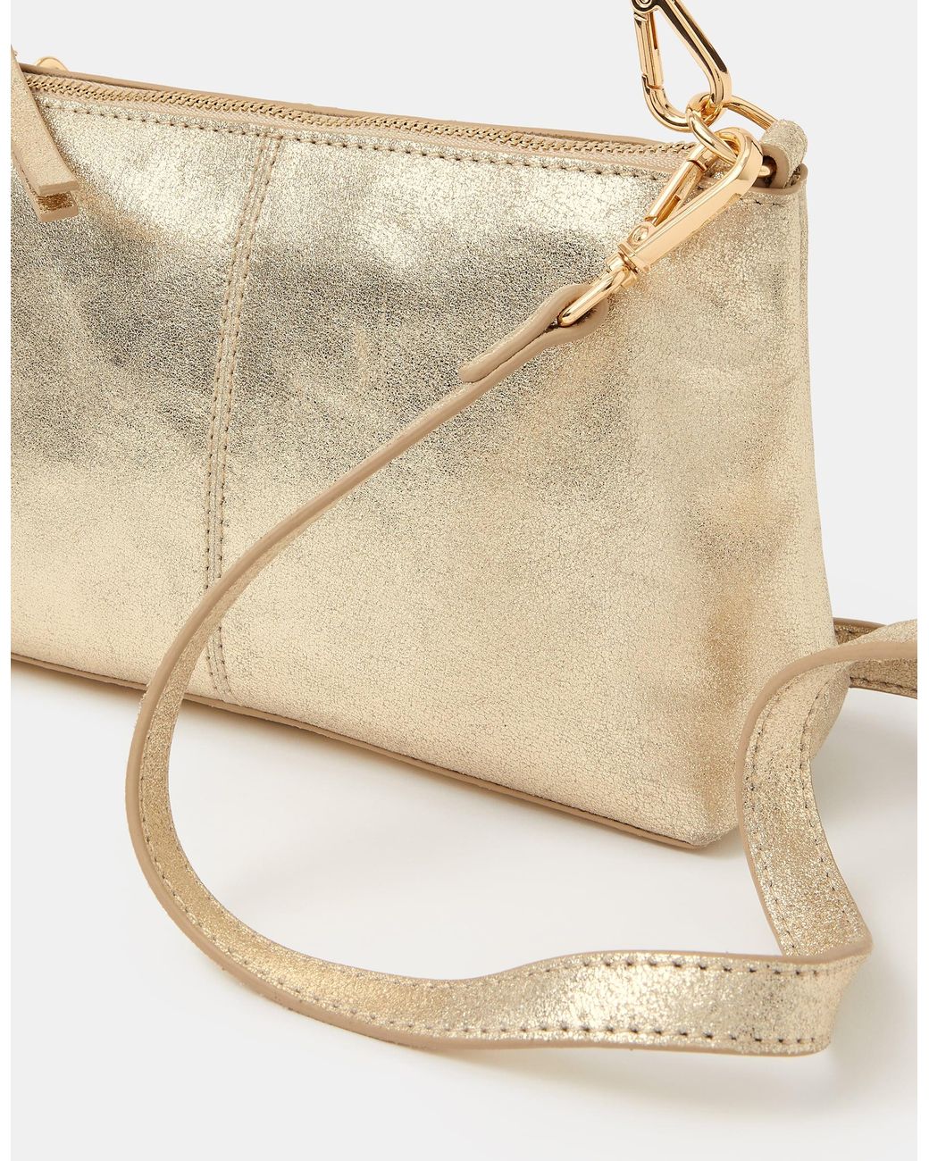 Accessorize Natural Leather Crossbody Handbag
