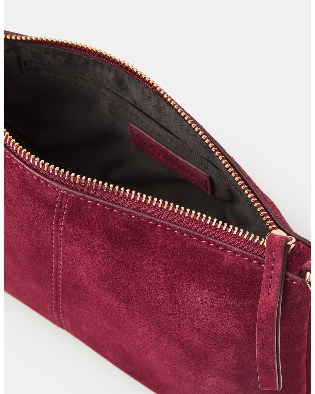 Accessorize Purple Leather Crossbody Handbag