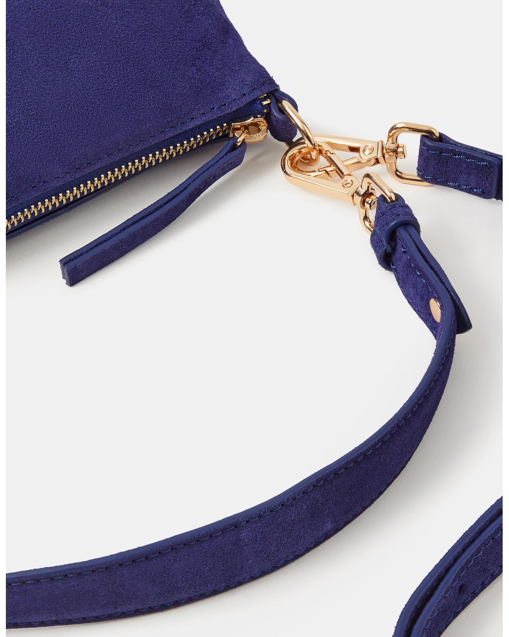 Accessorize Blue Leather Crossbody Handbag