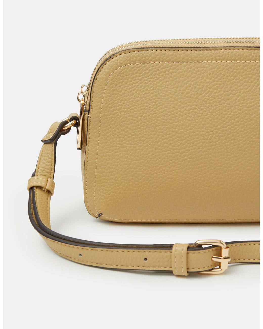 Accessorize Green Double Zip Crossbody Bag