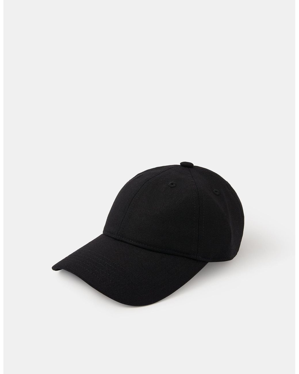 Accessorize Black Twill Baseball Cap