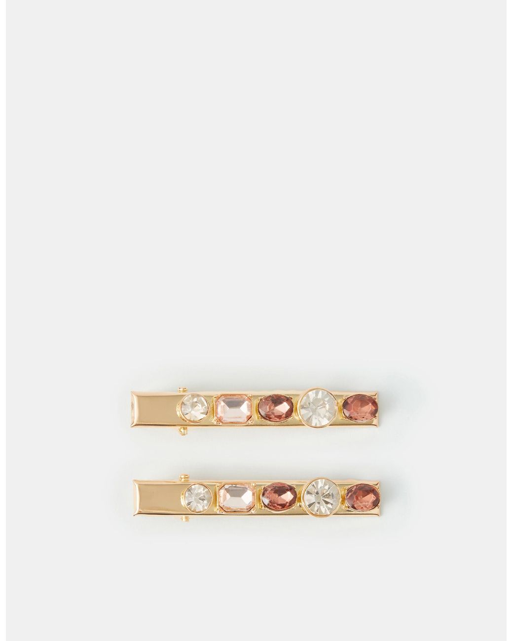 Accessorize Natural 2-Pack Gemstone Hair Clips