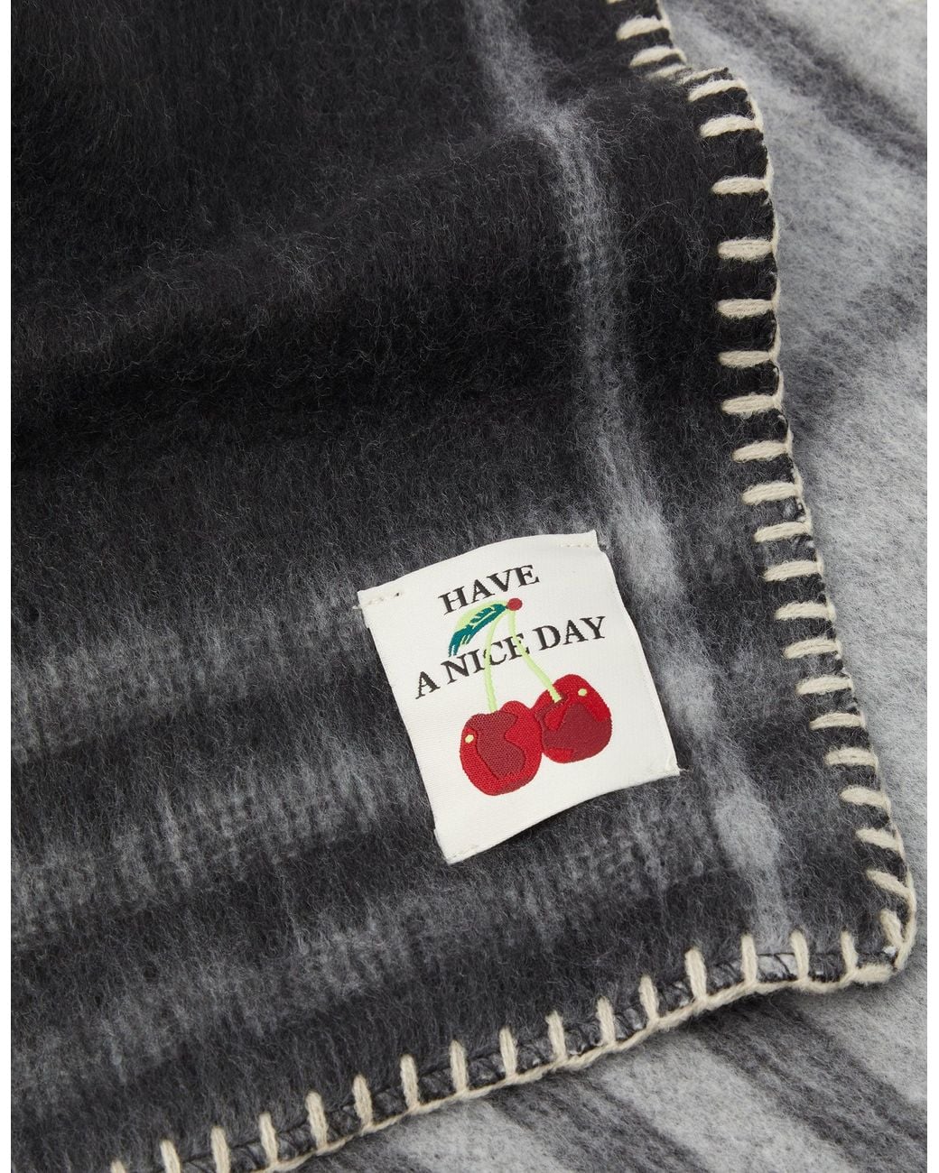 Accessorize Black Check Blanket Scarf