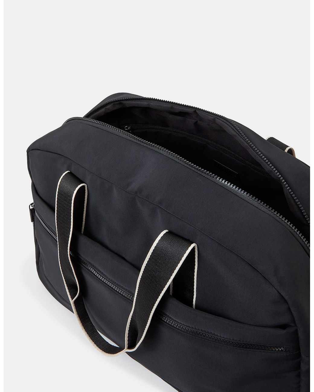 Accessorize Black Large Nylon Weekend Bag