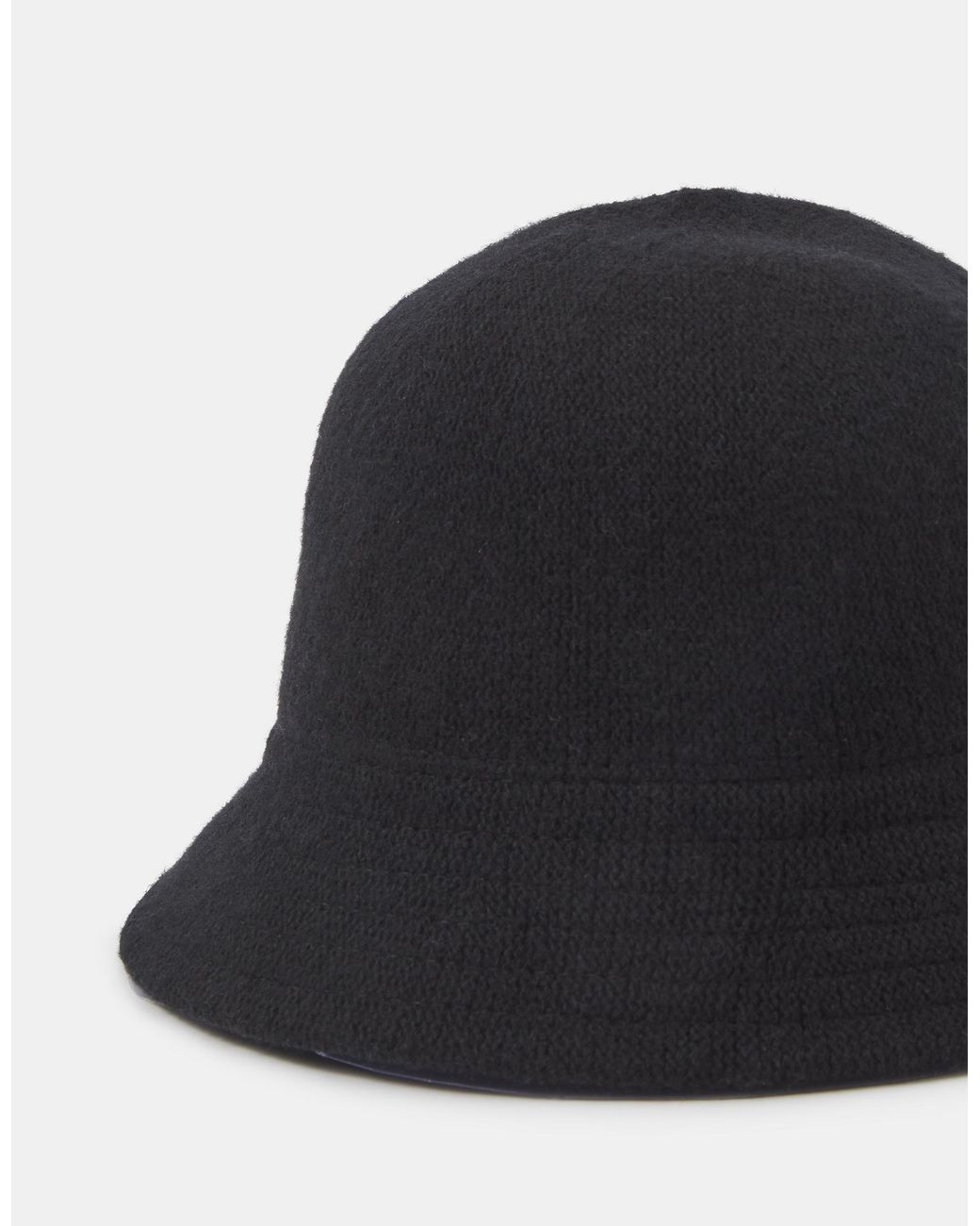 Accessorize Black Wool Blend Bucket Hat