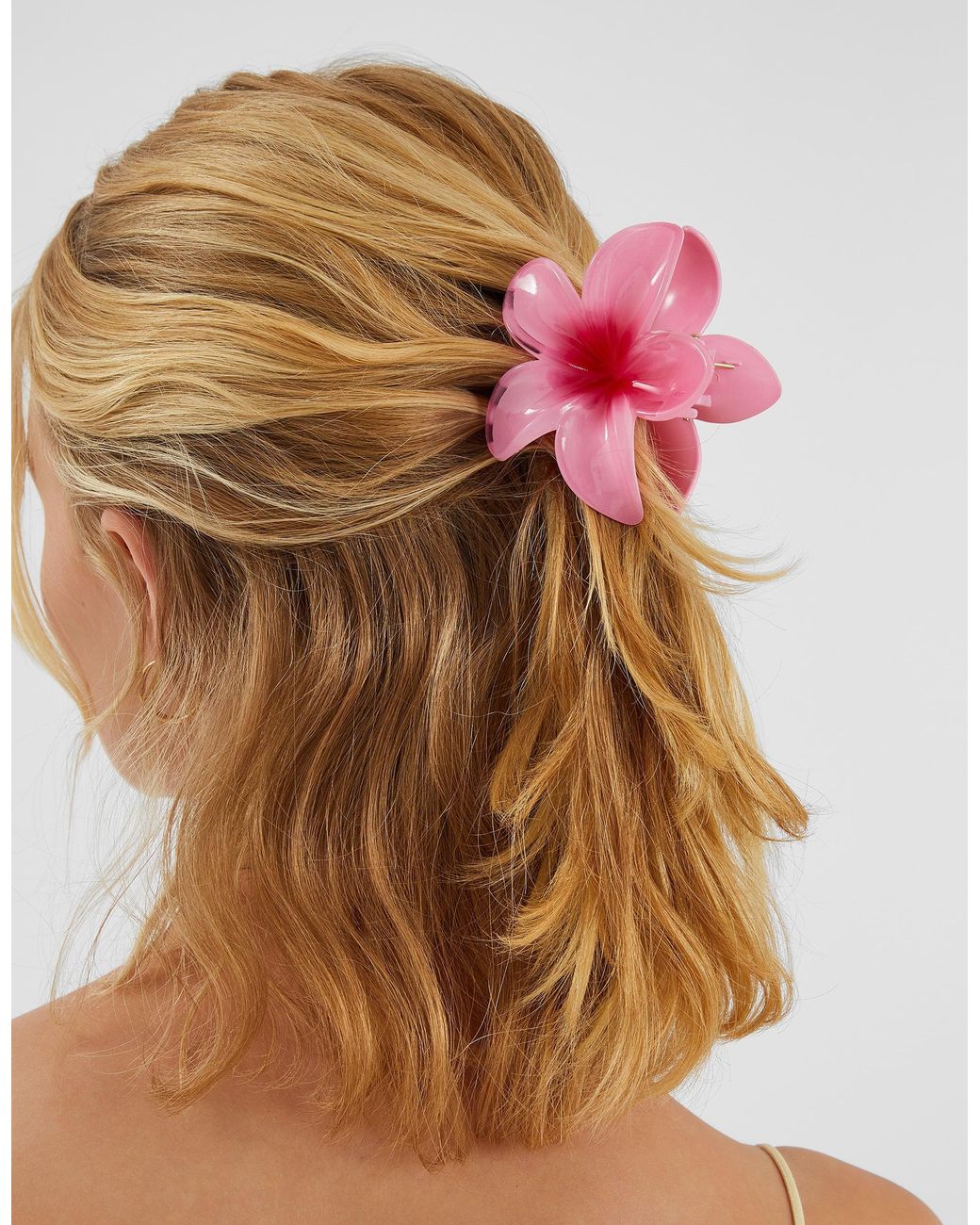 Accessorize Pink Tropical Flower Claw Clip